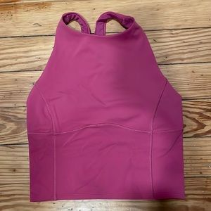 Lululemon racerback crop tank - pink